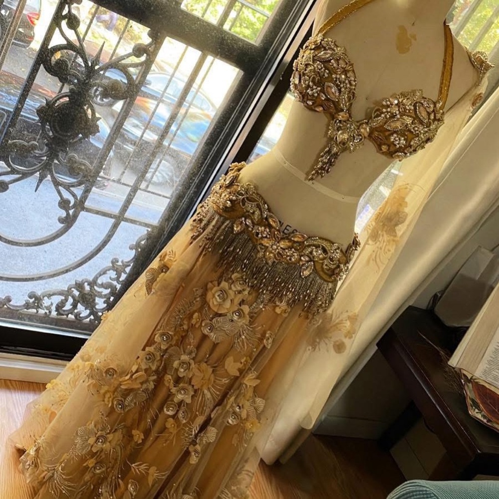 Gold Goddess Bellydance Costume